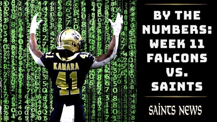Week 11 By the Numbers: Falcons vs. Saints Week 11 By the Numbers: Falcons vs. Saints