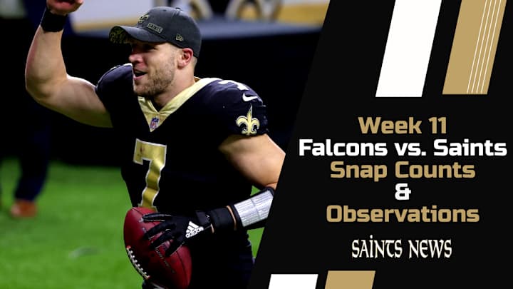Week 11 Saints Snap Counts and Observations Week 11 Saints Snap Counts and Observations