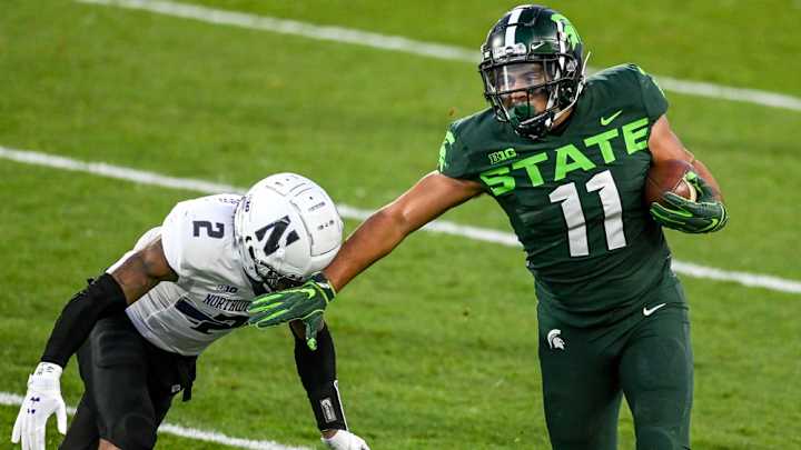 MSU Football Finds Production In Backfield Against Northwestern