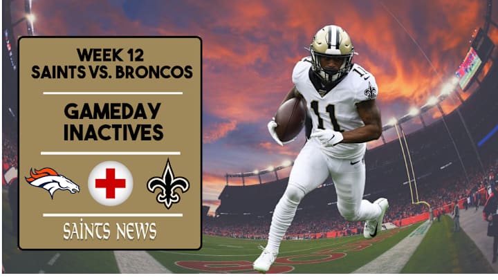 Week 12: Saints Inactives