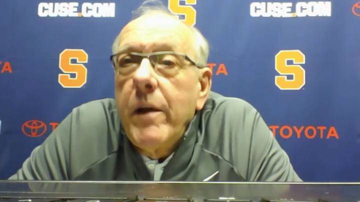 Coach Boeheim talks about the players missing in action in post game conference