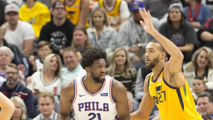 Sixers' Joel Embiid Tells Tony Bradley He's Not Rudy Gobert in Practice
