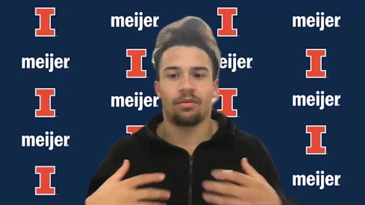 POST-GAME VIDEO: No. 19 Iowa 35, Illinois 21 - Illini RB Chase Brown