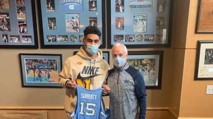 Roy Williams Gifts Chazz Surratt a Special Senior Gift