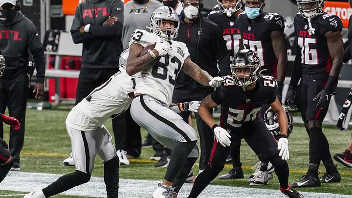 Darren Waller Plays Like Batman in Raiders Win in Gotham Darren Waller Plays Like Batman in Raiders Win in Gotham