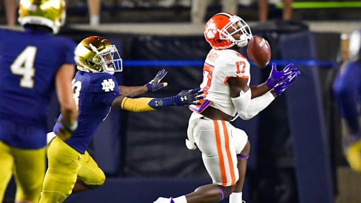 Clemson WR's Approaching Rematch Against Notre Dame With Fresh Eyes
