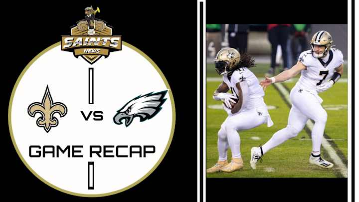 Eagles Dominant First Half, Run Game Helps Stop Saints Win Streak Eagles Dominant First Half, Run Game Helps Stop Saints Win Streak