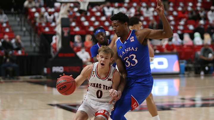 No. 5 Kansas Edges No. 14 Texas Tech, 58-57