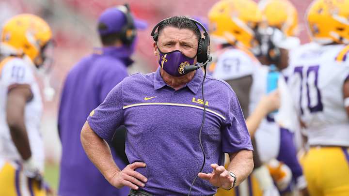 What Coach Ed Orgeron, LSU Football Players Think Finish to 2020 Season Does for Team Momentum