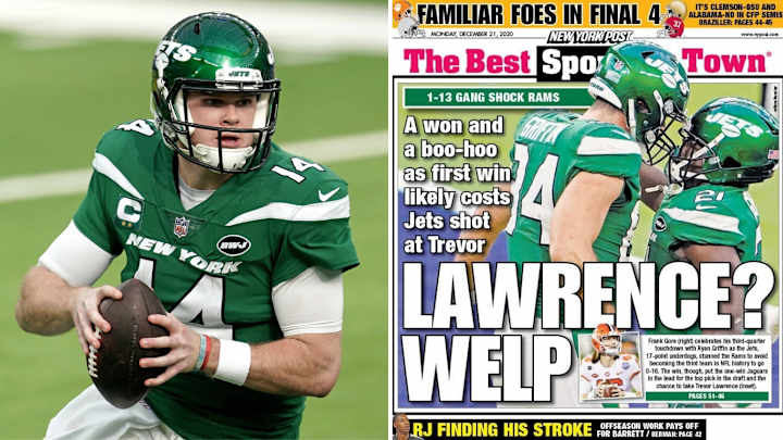New York Tabloids React to Jets Playing Their Way Out of No. 1 Pick