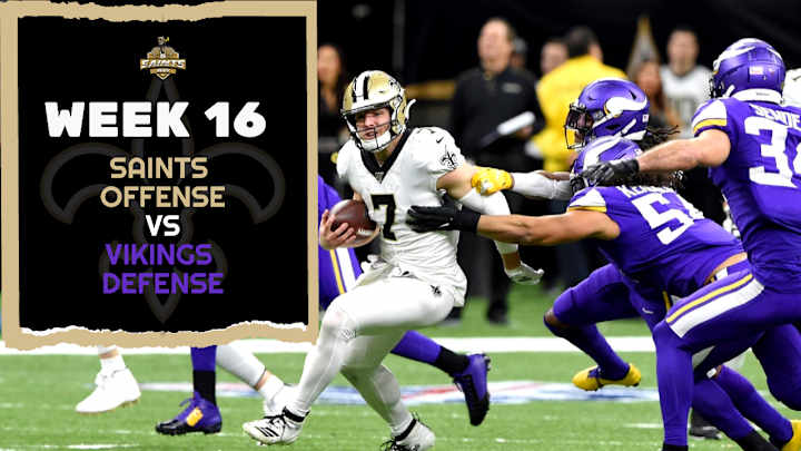 Saints Run Offense vs. Vikings Run Defense Saints Run Offense vs. Vikings Run Defense