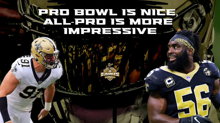 Saints: All-Pro Honors would be more Impressive than Pro Bowl Vote Saints: All-Pro Honors would be more Impressive than Pro Bowl Vote