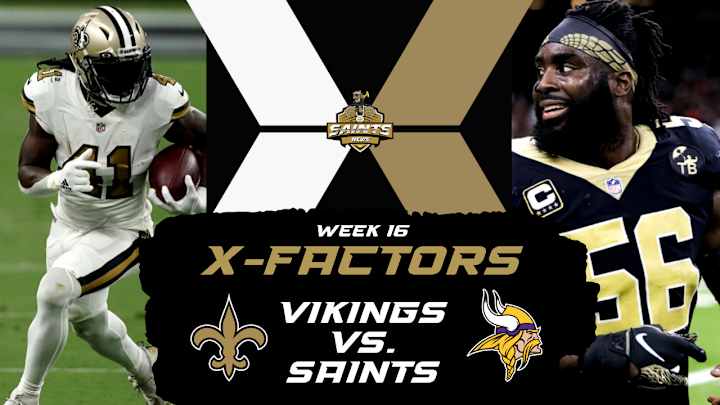 Saints X-Factors in Week 16 Saints X-Factors in Week 16