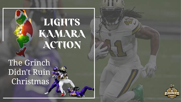 SAINTS CHRISTMAS LIGHTS, KAMARA, ACTION! SAINTS CHRISTMAS LIGHTS, KAMARA, ACTION!