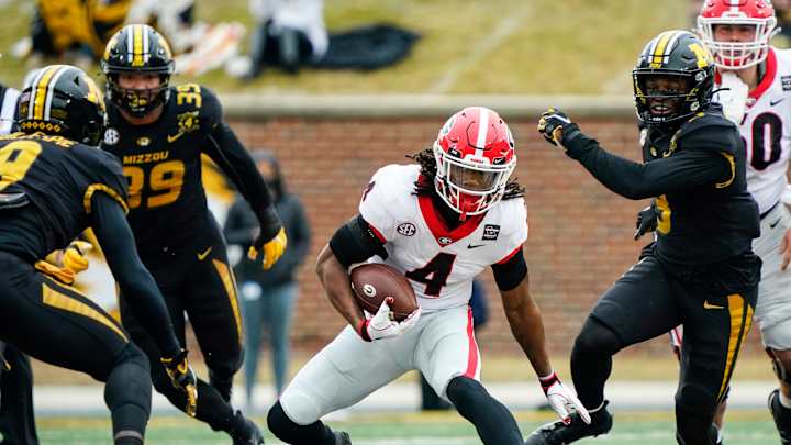 James Cook Out for Peach Bowl After Father's Death