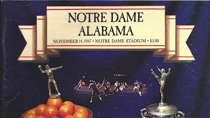 Throwback Thursday: The 1987 Regular-Season Game at Notre Dame Throwback Thursday: The 1987 Regular-Season Game at Notre Dame