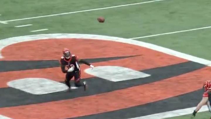 Watch: Akeem Davis-Gaither Makes Diving Interception Against Lamar Jackson and the Ravens