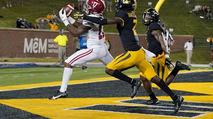 Alabama Star Receiver Jaylen Waddle May Play in Championship Game, Returning to Practice