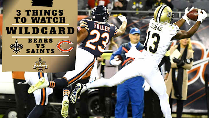 Bears vs. Saints: 3 Things to Watch in the 2021 NFC Wild Card Game Bears vs. Saints: 3 Things to Watch in the 2021 NFC Wild Card Game