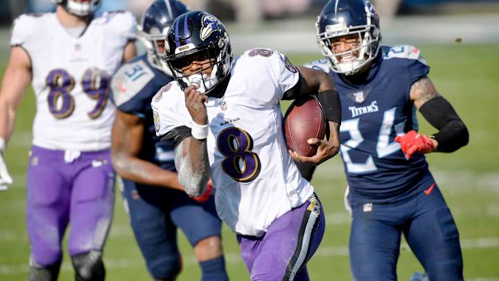 Lamar Jackson Runs Past the Titans, Leaving His Playoff Narrative Behind Him Too