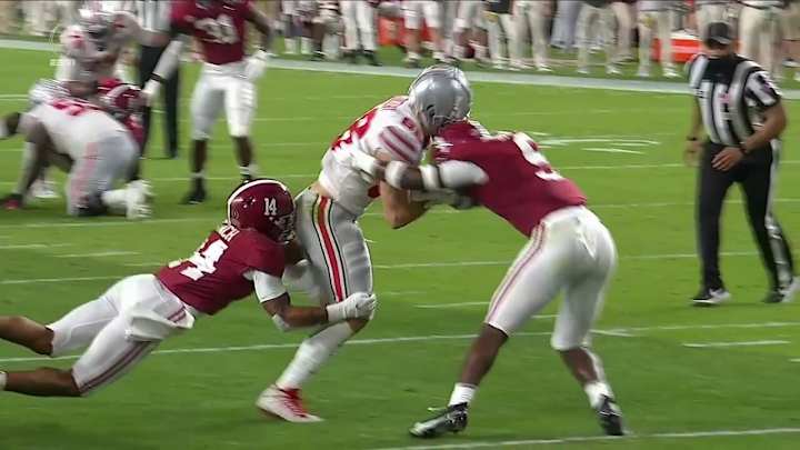 Alabama Safety Jordan Battle Ejected After Targeting Call