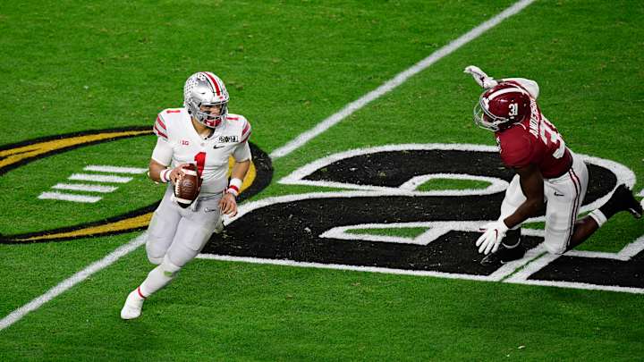 Ryan Day Says Justin Fields Will be an NFL Franchise Quarterback For a Long Time