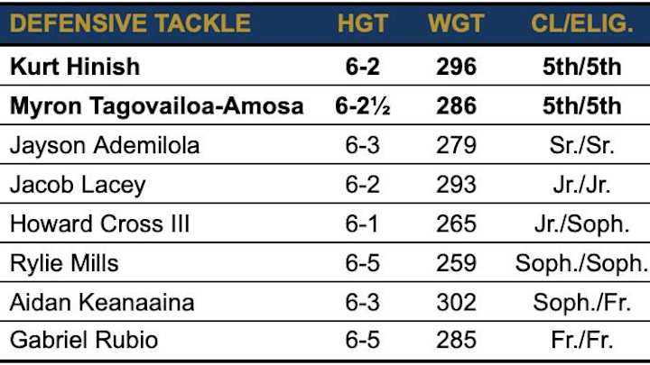 Notre Dame 2021 Football Roster