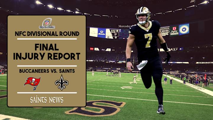 NFC Divisional Round: Saints Final Injury Report NFC Divisional Round: Saints Final Injury Report