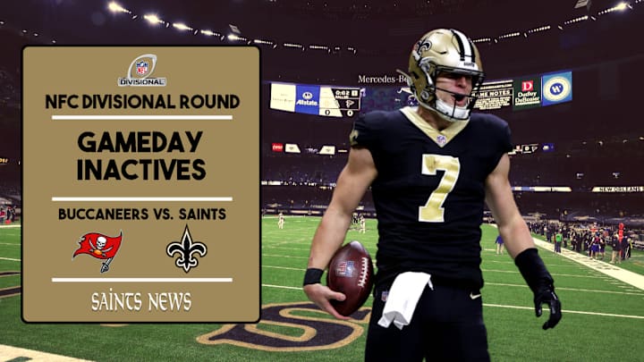 2021 NFC Divisional: Saints Inactives 2021 NFC Divisional: Saints Inactives