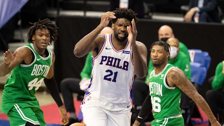 Sixers' Joel Embiid Reacts to Marcus Smart's Criticism on Wednesday Sixers' Joel Embiid Reacts to Marcus Smart's Criticism on Wednesday