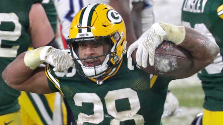 Packers Coach "Hopeful" A.J. Dillon Will Be Available in NFC Championship (Injury Update) Packers Coach "Hopeful" A.J. Dillon Will Be Available in NFC Championship (Injury Update)