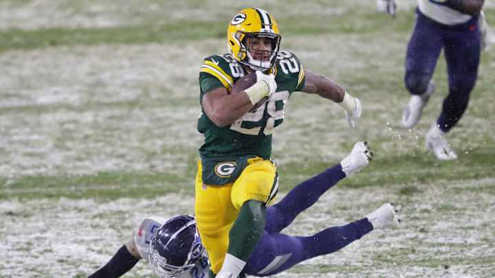 Green Bay Running Back AJ Dillon Officially Active For Today's Game Green Bay Running Back AJ Dillon Officially Active For Today's Game