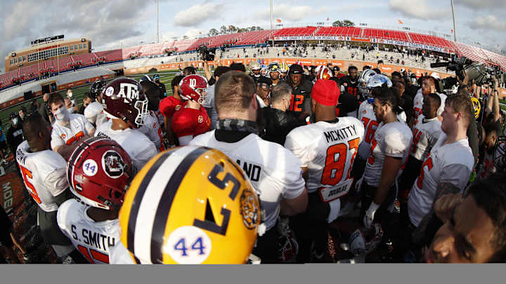 Practice Report: Nick Saban Visits the 2021 Reese's Senior Bowl