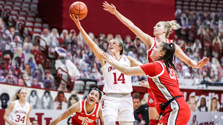 No. 16 Hoosiers Fall to No. 14 Buckeyes 78-70, Ending Four-Game Win Streak