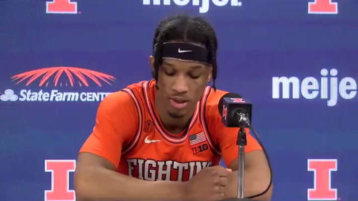 POST-GAME VIDEO: No. 19 Illinois 80, No. 7 Iowa 75 - Illinois Guards Ayo Dosunmu & Trent Frazier