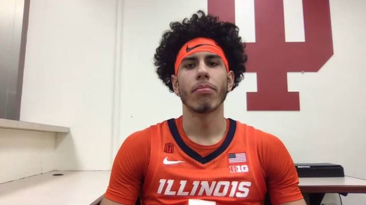 POST-GAME VIDEO: No. 12 Illinois 75, Indiana 71 (OT) - Illini Guard Andre Curbelo