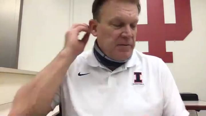 POST-GAME VIDEO: No. 12 Illinois 75, Indiana 71 (OT) - Illini Coach Brad Underwood