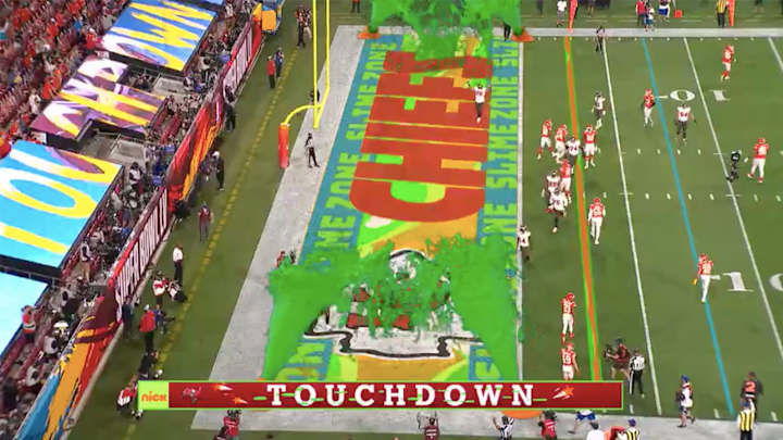 Nickelodeon Unveils Slime Cannons After Rob Gronkowski's Two First-Half Scores