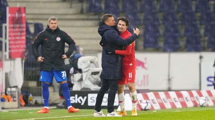 USMNT's Brenden Aaronson Scores First Goal for Salzburg