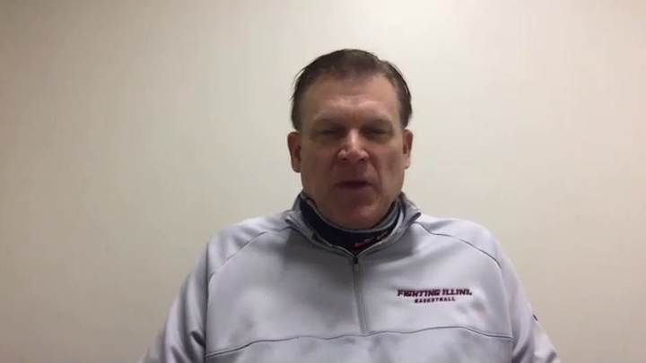 POST-GAME VIDEO: No. 6 Illinois 77, Nebraska 72 (OT) - Illini Coach Brad Underwood