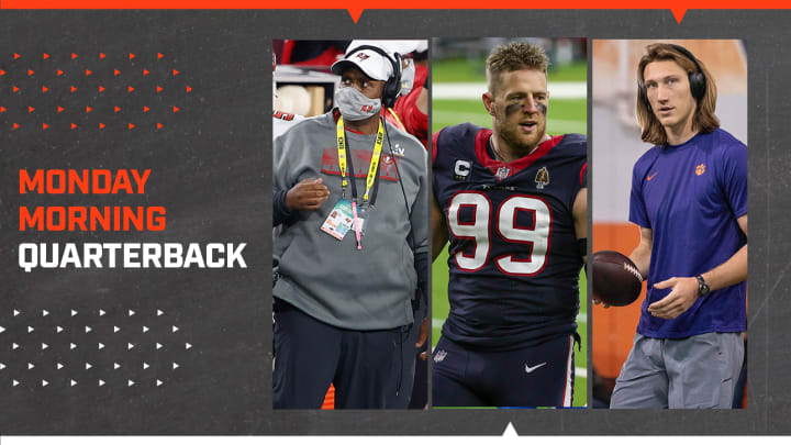 Bowles’s Super Bowl Game Plan, Watt’s Departure and Texans Mess, Trevor Lawrence as Advertised