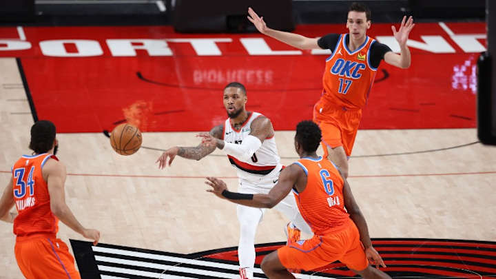 Notebook: Damian Lillard Erupts Late To Give Trail Blazers Win Over Thunder