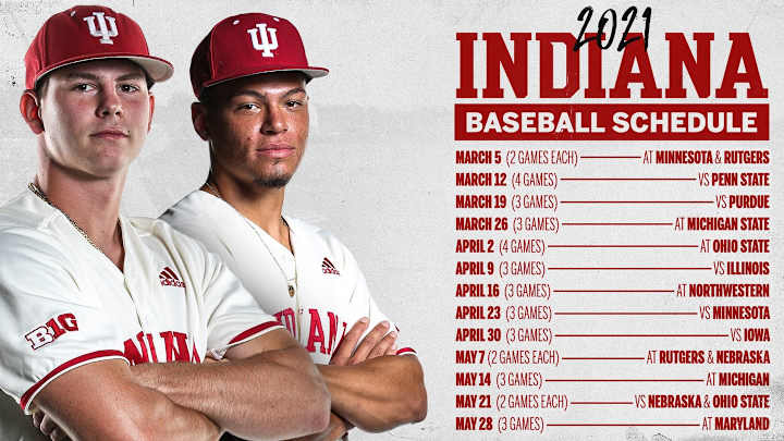 Indiana Baseball Releases 2021 Schedule