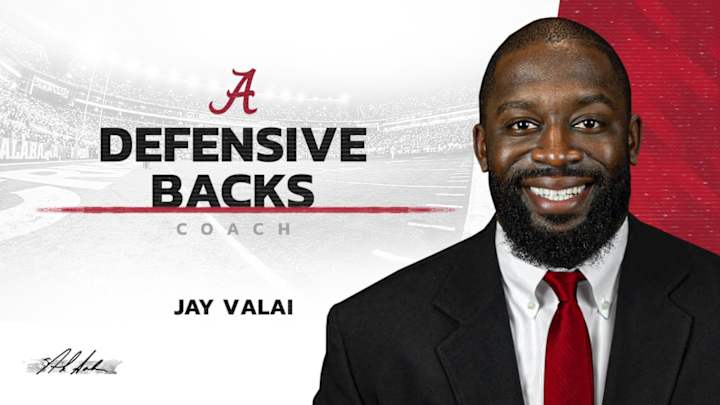Alabama Football Officially Announces Jay Valai As Cornerbacks Coach Alabama Football Officially Announces Jay Valai As Cornerbacks Coach