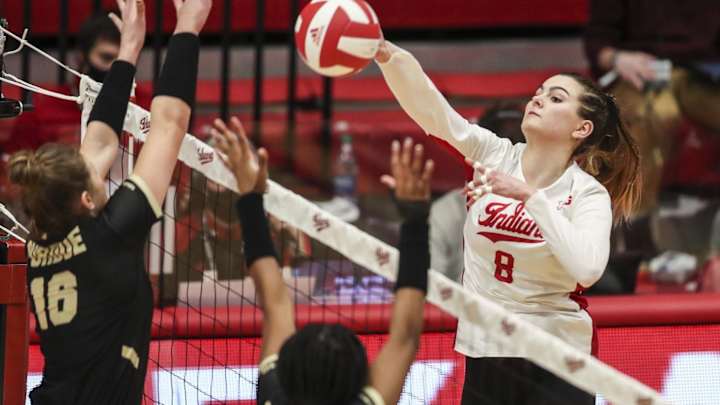 Indiana Volleyball Loses in Straight Sets to No. 11 Purdue