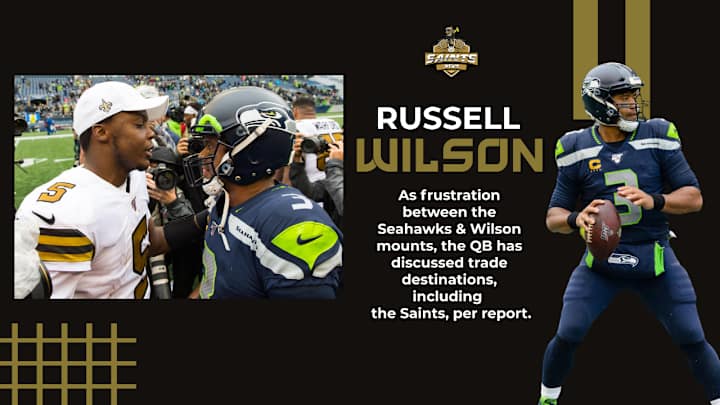 Saints on Russell Wilson's Short List of Trade Destinations, Per Report Saints on Russell Wilson's Short List of Trade Destinations, Per Report