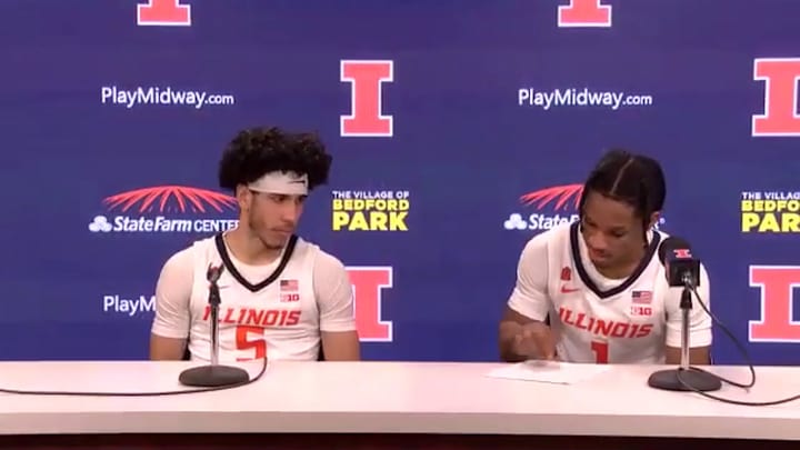 POST-GAME VIDEO: No. 5 Illinois 86, Nebraska 70 - Illini Guards Trent Frazier & Andre Curbelo