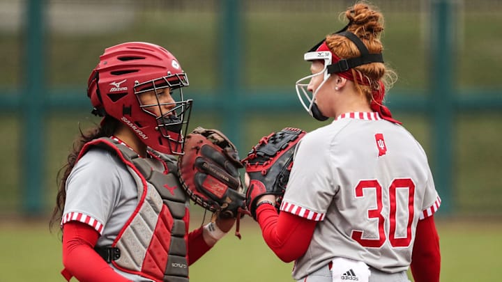 Indiana Softball Splits Doubleheader Versus Nebraska in Season-Opener