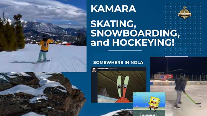 Alvin Kamara Hits the Slopes in Montana Alvin Kamara Hits the Slopes in Montana