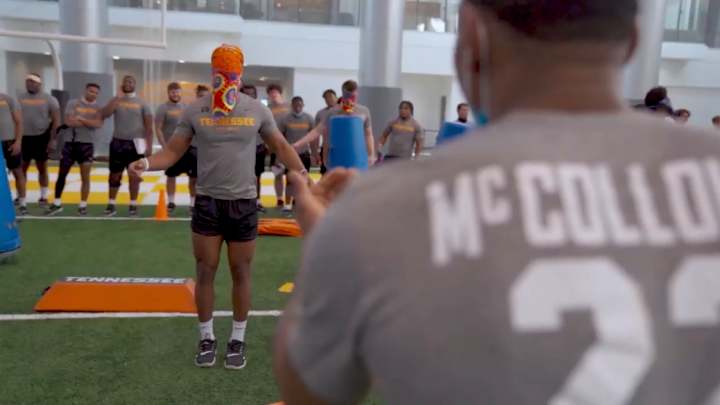 Watch: Tennessee Uses  Blindfolds, Communication to Build Trust